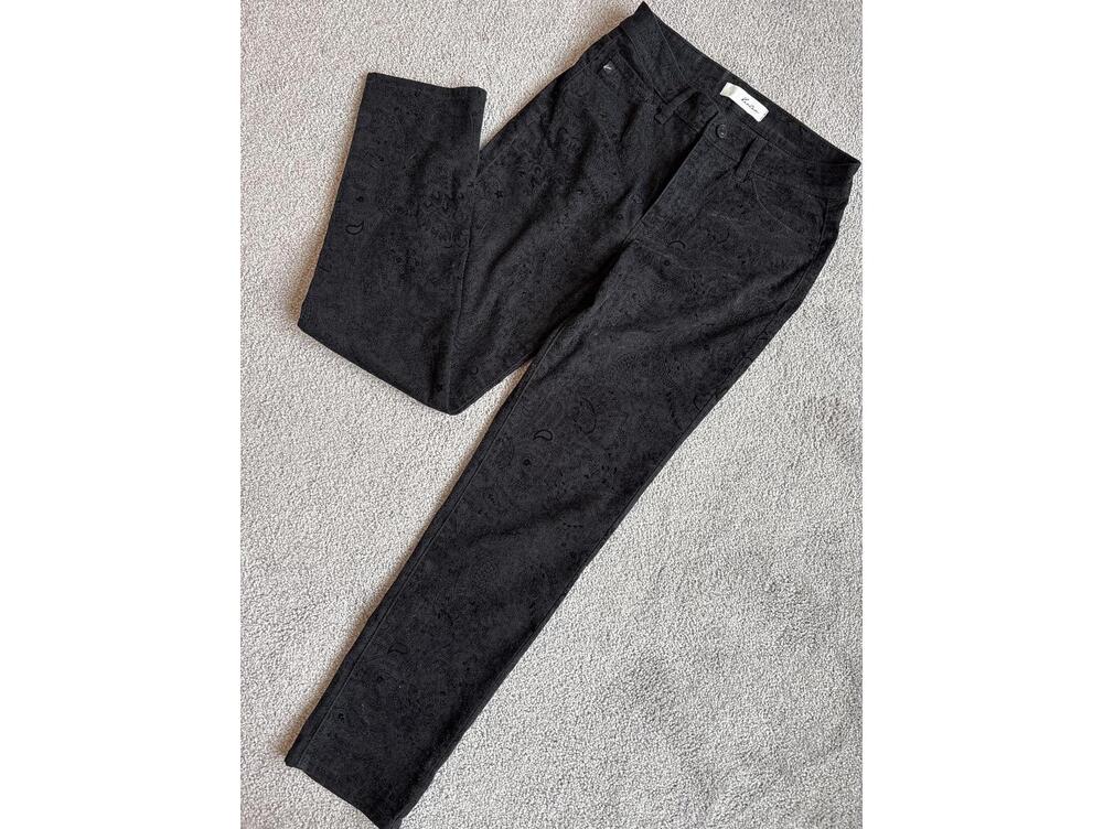 KanCan Black Paisley Patterned Skinny Jeans